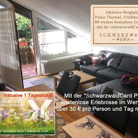 Ferienwohnung Kuckuck Auf Dem Sommerberg Incl Schwarzwaldcard Plus - 2 Zimmer 50Qm Bad Wildbad Exteriör bild